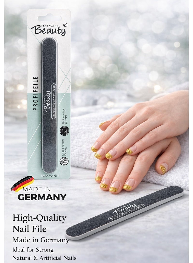 ROSSMANN German Brand, Professional Nail File, Professional Nail Care, Dual-Sided for Hard & Artificial Nails, Coarse & Medium Grain, Handy and High-Quality - Image 3